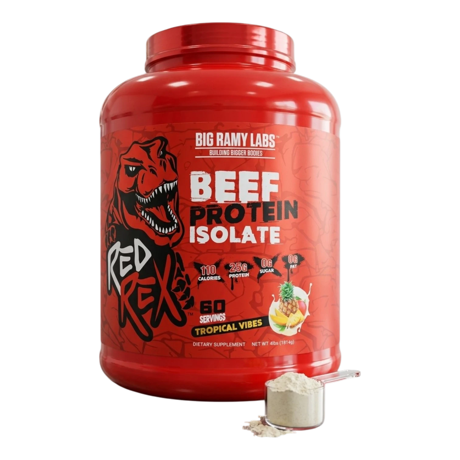 RED REX BEEF PROTEIN ISOLATE TROPICAL - 1.814KG — image 1