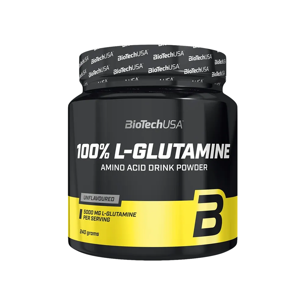 BioTechUSA 100% L-Glutamine (240g, Non Aromatisée)